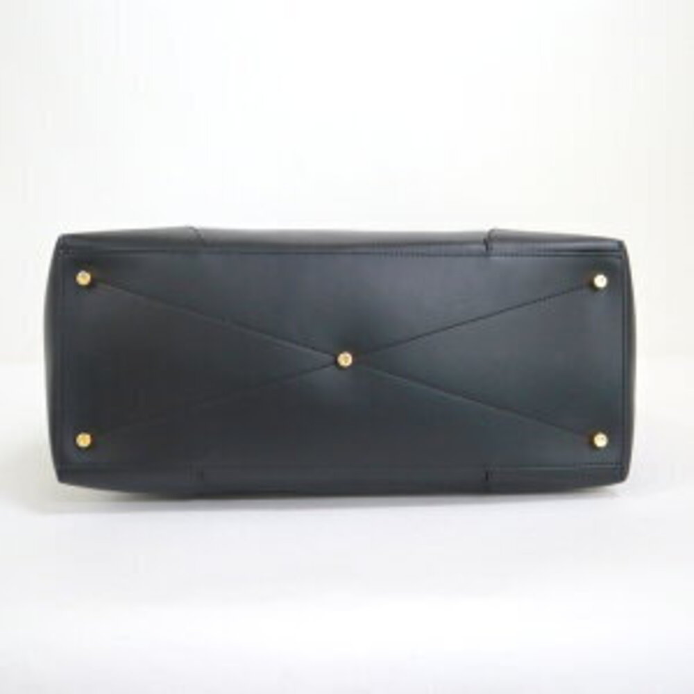 Burberry Shoulder Tote Bag Black Leather - Picture 4 of 8